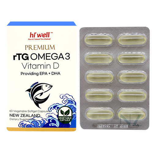 하이웰 프리미엄 알티지 오메가3 비타민D 60캡슐 1개 (rTG. 베지캡슐)
