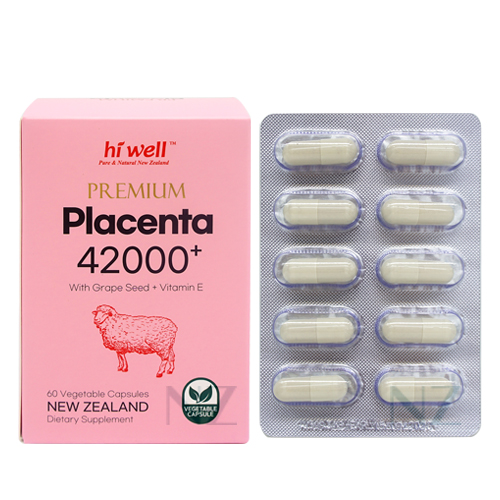 하이웰 프리미엄 플라센타 42000mg 60베지캡슐 1개 (양태반+포도씨+콜라겐)